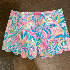 Lilly Pulitzer Pink and Blue Patterned Shorts